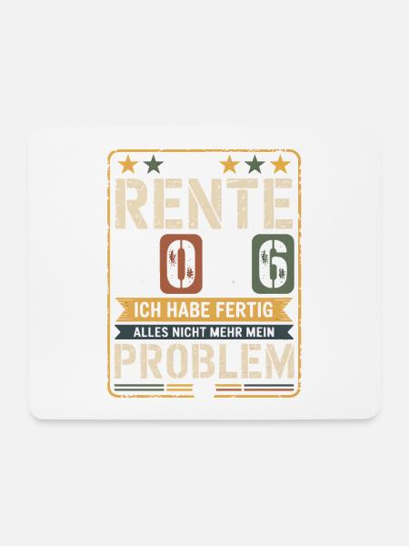 Rente 2026 – Ich habe fertig - Mousepad (Querformat) - Weiß