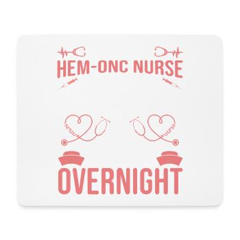 Nachtschicht Hämatologie für Hem-/Onkologie-Pflegekräfte - Mousepad (Querformat) - Weiß - Vorne