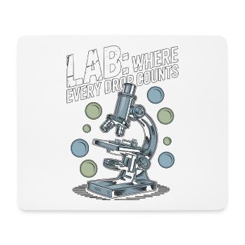 Laboratoire de techniciens de laboratoire où chaque Drop Scientist - Tapis de souris (format paysage) - blanc - Devant