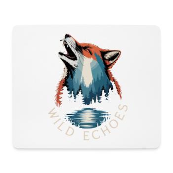 Wild Echoes Wald Fuchs Natur Landschaft - Mousepad (Querformat) - Weiß - Vorne