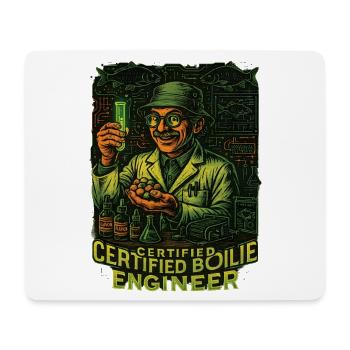 Zertifizierter Boilie-Ingenieur für Angelfreunde - Mousepad (Querformat) - Weiß - Vorne