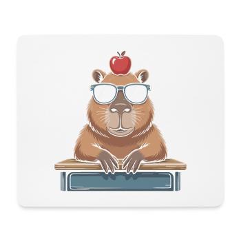 cute capybara - Mouse Pad (horizontal) - white - Front