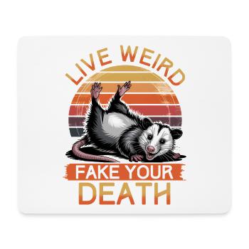 Funny Opossum - Mouse Pad (horizontal) - white - Front