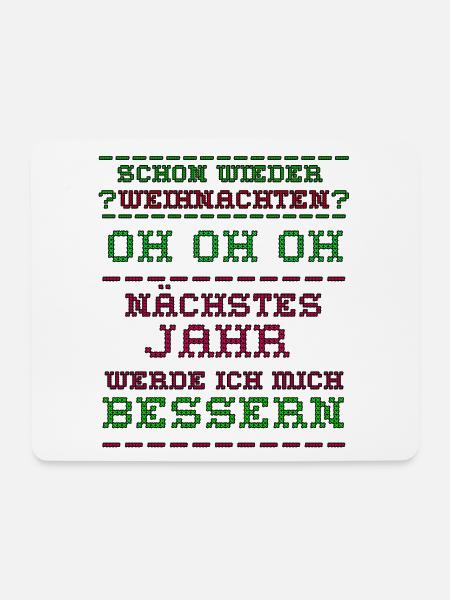 Ugly christmas - Mousepad (Querformat) - Weiß