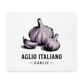 Aglio Italiano – Garlic - Mouse Pad (horizontal) - white - Front