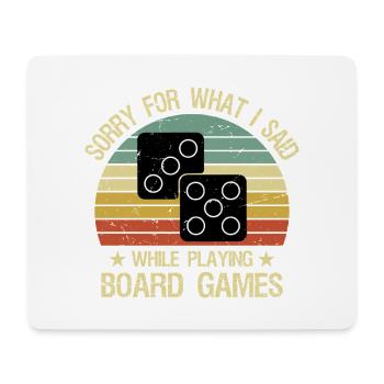 Citation drôle de jeu de société Joueur de Jeu de Société - Tapis de souris (format paysage) - blanc - Devant
