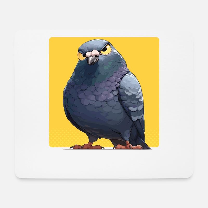 Tauben Taube - Mousepad (Querformat) - Weiß