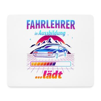 Driving instructor in training Neon - Mouse Pad (horizontal) - white - Front