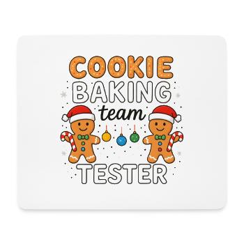 Cookie Baking Team Tester - Lustiges Xmas Design - Mousepad (Querformat) - Weiß - Vorne