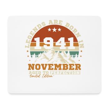 November 1941 Vintage-Retro-Geburtstag - Mousepad (Querformat) - Weiß - Vorne