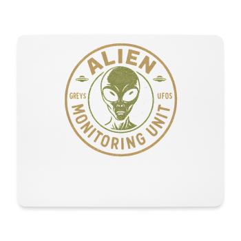 Unité de surveillance extraterrestre : mythe amusant - Tapis de souris (format paysage) - blanc - Devant