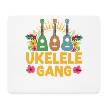 Hawaiian Ukulele Uke Ukulele Gang - Mousepad (Querformat) - Weiß - Vorne