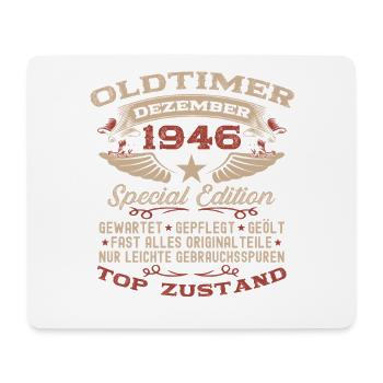 79th Birthday Gift Vintage Car December 1946 - Mouse Pad (horizontal) - white - Front