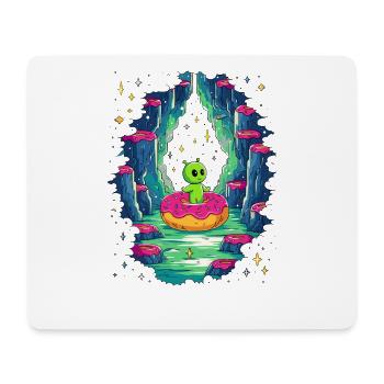 La grotte des beignets extraterrestres - Tapis de souris (format paysage) - blanc - Devant