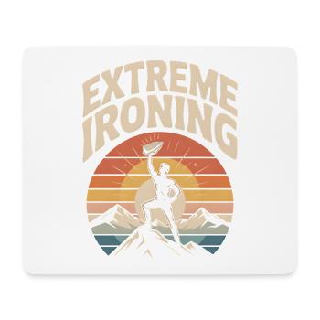 Extreme Ironing Mountaineering - Mouse Pad (horizontal) - white - Front