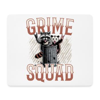 Funny Opossum and Raccoon - Mousepad (Querformat) - Weiß - Vorne