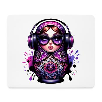  Russian Matroschka Musik Russland Russische - Mousepad (Querformat) - Weiß - Vorne