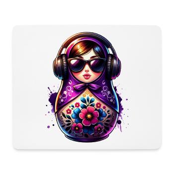 Russian Matryoshka Music Russia Russian - Mouse Pad (horizontal) - white - Front
