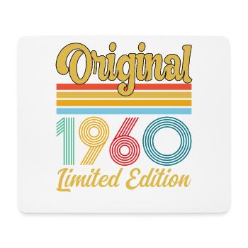 Anniversaire 1960 Original Vintage Rétro Cadeau - Tapis de souris (format paysage) - blanc - Devant