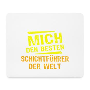 Don de superviseur de service - Tapis de souris (format paysage) - blanc - Devant