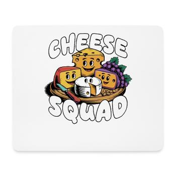 Cheese Squad Cheese Team Cheeses Cheese Plate - Mouse Pad (horizontal) - white - Front