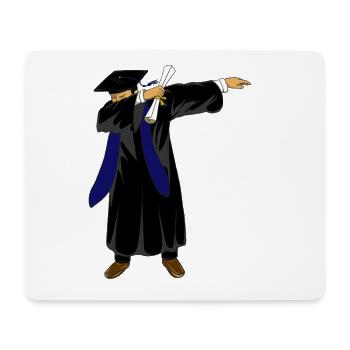Dabbing Graduation Class 2026 Marineblaue Uniform - Mousepad (Querformat) - Weiß - Vorne