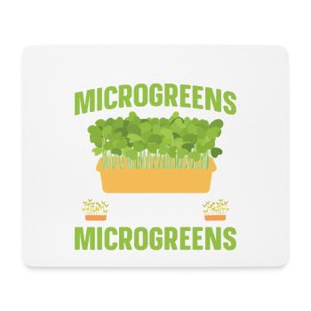  Microgreens Gardening Kit Vegan Diet Sprout Lover - Mouse Pad (horizontal) - white - Front