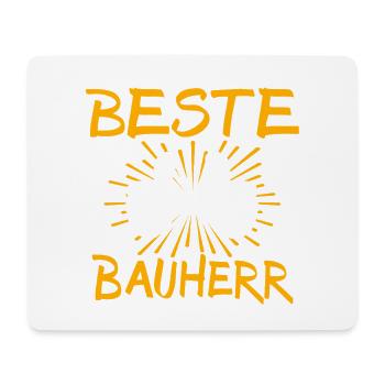 Bauherr Geschenkidee - Mousepad (Querformat) - Weiß - Vorne