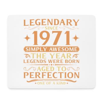 55e anniversaire de Legends 1971 - Tapis de souris (format paysage) - blanc - Devant