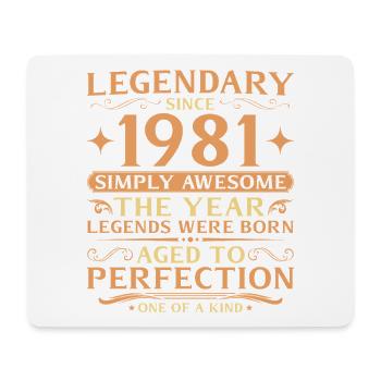 45e anniversaire de Legends 1981 - Tapis de souris (format paysage) - blanc - Devant