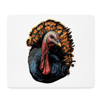 Dinde Poules Oiseaux Dinde - Tapis de souris (format paysage) - blanc - Devant