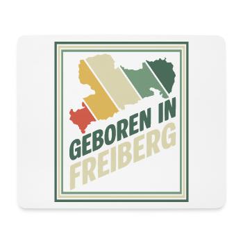 Geboren in Freiberg - Mousepad (Querformat) - Weiß - Vorne