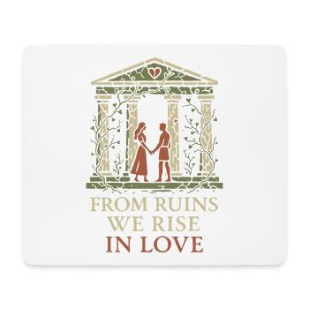 Antike Liebesmythologie Romantik Vintage - Mousepad (Querformat) - Weiß - Vorne
