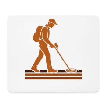 Aventure de détection de métaux Treasure Hunter - Tapis de souris (format paysage) - blanc - Devant