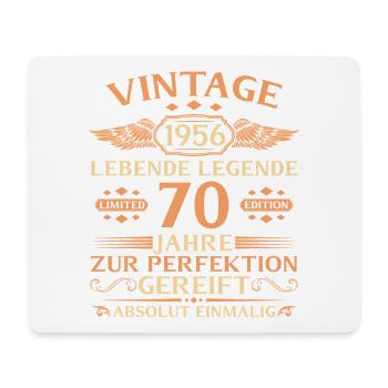 70e anniversaire Année 1956 - Tapis de souris (format paysage) - blanc - Devant