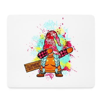 Glühwein Queen Wichtel Dab Frauen Weihnachtsmarkt - Mousepad (Querformat) - Weiß - Vorne