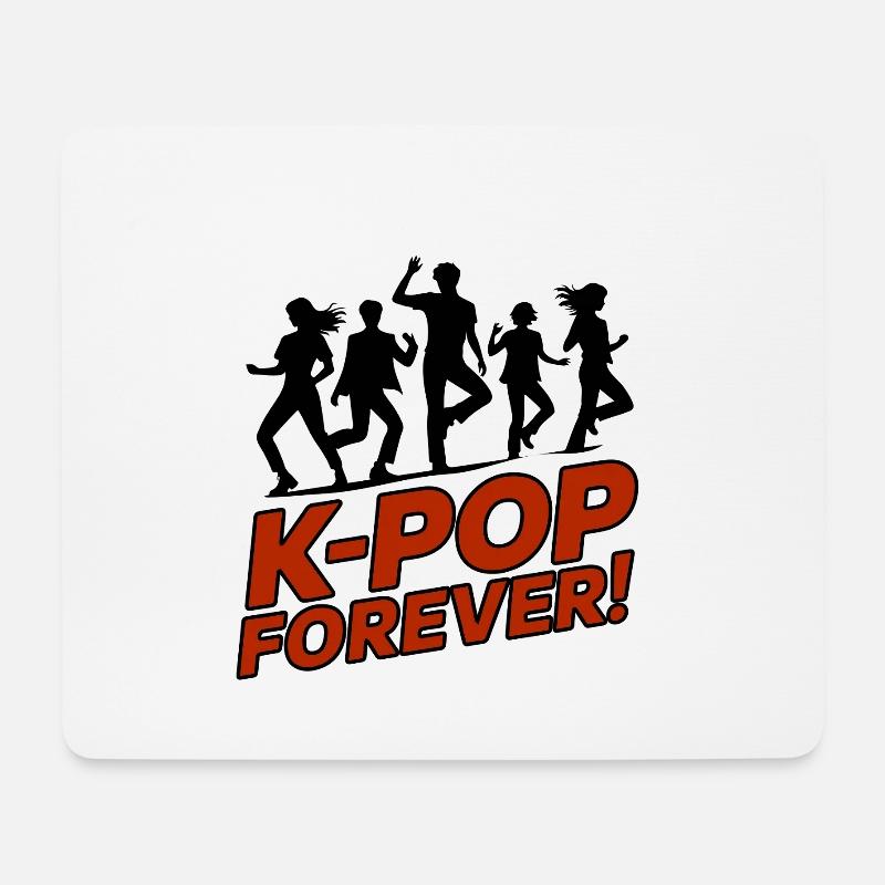 K-Pop Forever Dance Club - Tapis de souris (format paysage) - blanc