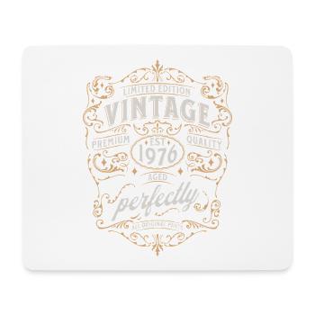 50th birthday 1976 - Mouse Pad (horizontal) - white - Front