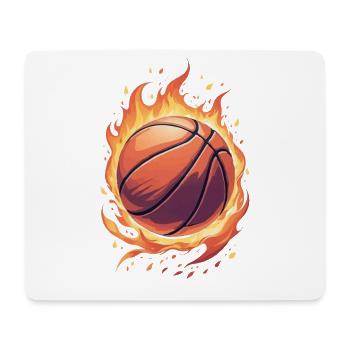 Joueurs de basket-ball Joueurs de basketball Basketball masculin - Tapis de souris (format paysage) - blanc - Devant