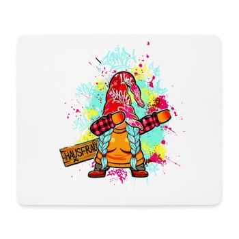 HAUSFRAU WICHTEL Dab Graffiti Lustig Xmas Mama - Mousepad (Querformat) - Weiß - Vorne