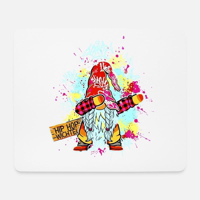 HIP HOP WICHTDeEL Dab Graffiti Rap Musik Xmas Crew - Mousepad (Querformat) - Weiß