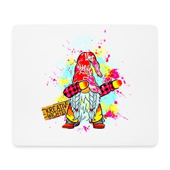KREATIV WICHTEL Dab Graffiti Künstler XMas  - Mousepad (Querformat) - Weiß - Vorne