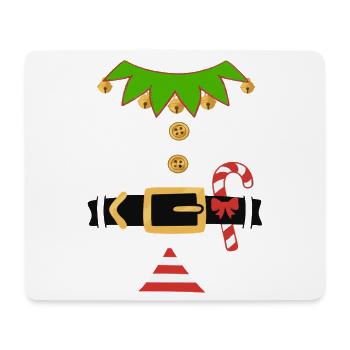 WEIHNACHTS ELF Kostüm Outfit Wichtel Xmas Party - Mousepad (Querformat) - Weiß - Vorne