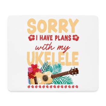 Hawaiian Ukulele Uke Sorry I Have - Mousepad (Querformat) - Weiß - Vorne