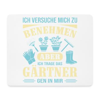 Horticulture Gardener Garden Gardening Sayings - Mouse Pad (horizontal) - white - Front