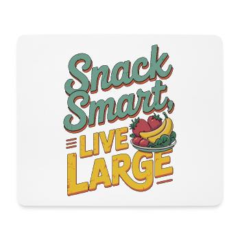 Nutritionist Snack Smart Live Large Dietitian - Mouse Pad (horizontal) - white - Front