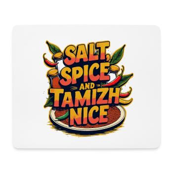 Tamil Tamilisch Sri Lanka Salt Spice And Tamizh - Mousepad (Querformat) - Weiß - Vorne