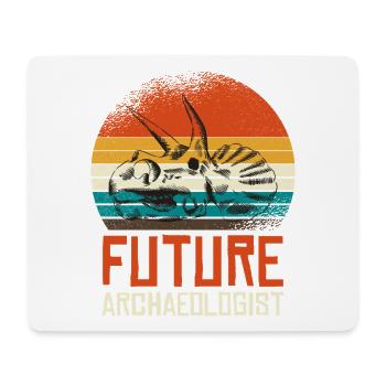Futur Archäologe Fossil Skull - Mousepad (Querformat) - Weiß - Vorne