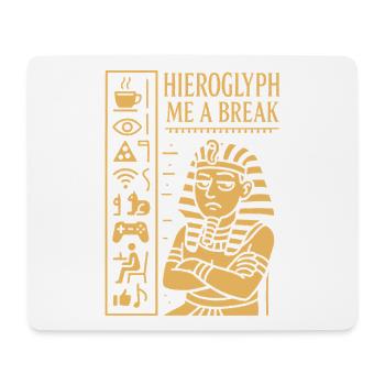 Pharaoh Archaeology in Ancient Egypt - Mouse Pad (horizontal) - white - Front