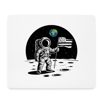 Breton Astronaut Breton Flag on the Moon BZH - Mouse Pad (horizontal) - white - Front